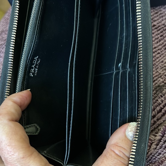 PRADA large wallet made of nylon & leather - Picture 5 of 9
